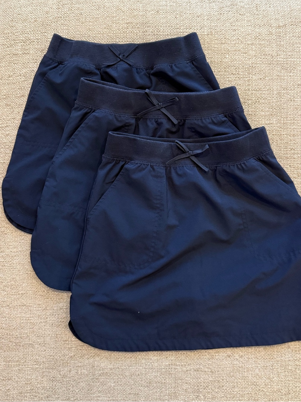 Izod Navy Girls Pull-On Skort with Front Pockets (Set of 3)